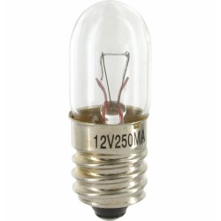 Ampoule culot E10 - 12 V - 0,25 A - 3 W - LEGRAND - Ampoules pour torches et lampes de poche - BR-611190