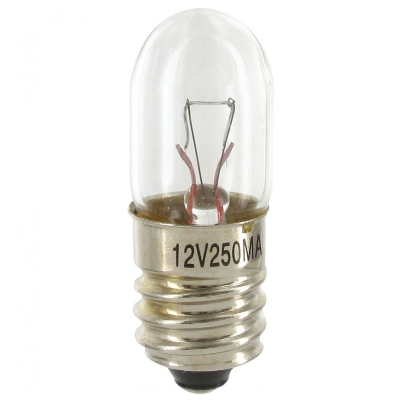 Ampoule culot E10 - 12 V - 0,25 A - 3 W - LEGRAND - Ampoules pour torches et lampes de poche - BR-611190