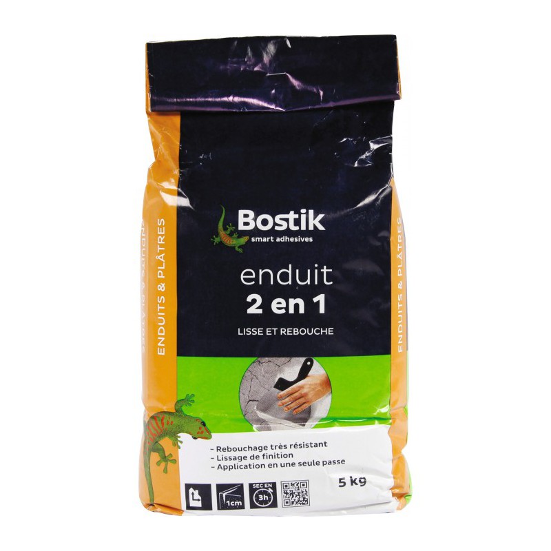 Enduit en poudre 2 en 1 - 5 kg - BOSTIK - Enduit universel / Multi-usages - BR-604433