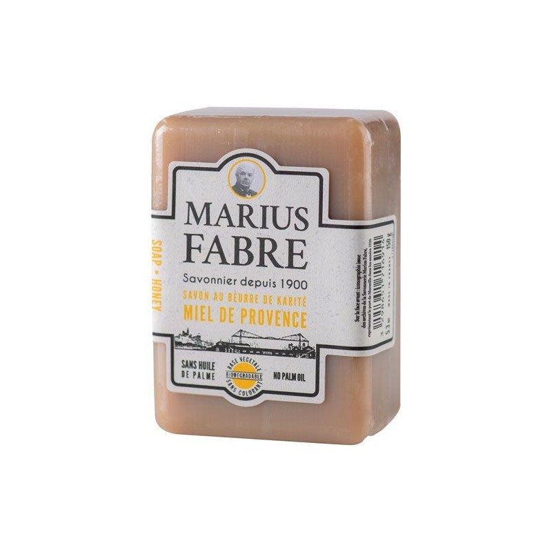 Savon - Beurre de karité - Miel de Provence - 150 gr - MARIUS FABRE - Bain, savons et soins du corps - DE-544966