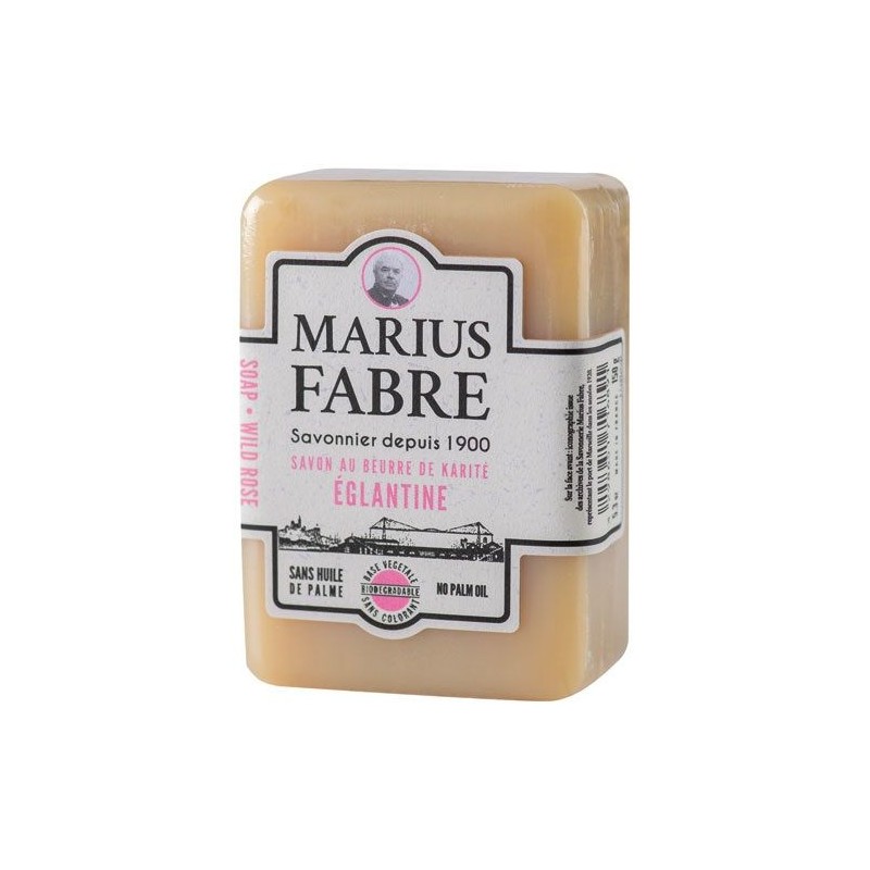 Savon - Beurre de karité - Eglantine - 150 gr - MARIUS FABRE - Bain, savons et soins du corps - DE-544917