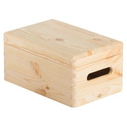 Caisse de rangement / Couvercle - Pin - 20 x 15 x 9 cm - ASTIGARRAGA - Rangement de la maison / meuble d'appoint - DE-168253