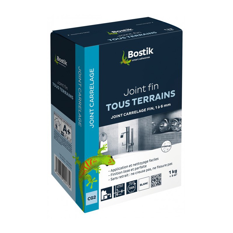 Poudre Joint fin - 1 kg - Blanc - BOSTIK - Joint de carrelage - BR-700431