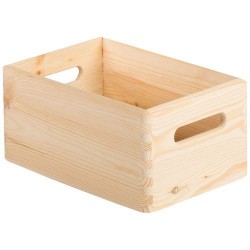 Caisse de rangement - Pin - 30 x 20 x 14 cm - ASTIGARRAGA - Rangement de la maison / meuble d'appoint - DE-617001