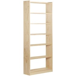 Bibliothèque / 7 tablettes - Pin - 216.7 x 80 x 25 cm - ASTIGARRAGA - Rangement de la maison / meuble d'appoint - DE-465071