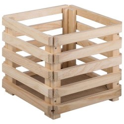 Caisse de rangement - Pin - 38 x 38 x 35 cm - ASTIGARRAGA - Rangement de la maison / meuble d'appoint - DE-804633