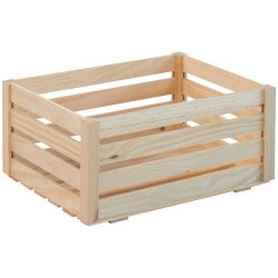 Caisse de rangement - Pin - 36 x 25 x 17 cm - ASTIGARRAGA - Rangement de la maison / meuble d'appoint - DE-167552