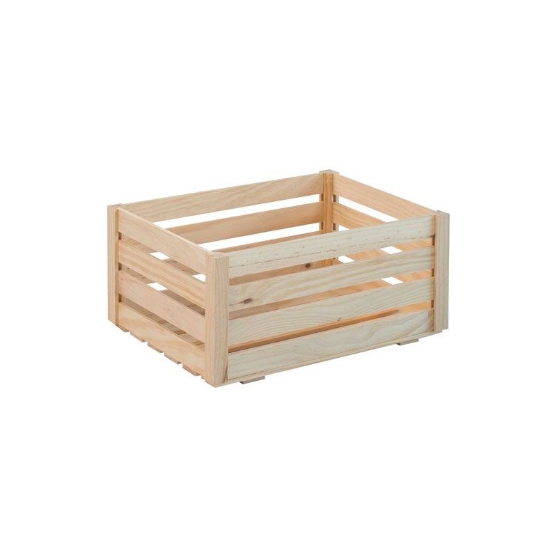 Caisse de rangement - Pin - 36 x 25 x 17 cm - ASTIGARRAGA - Rangement de la maison / meuble d'appoint - DE-167552