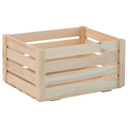 Caisse de rangement - Pin - 30 x 22 x 16 cm - ASTIGARRAGA - Rangement de la maison / meuble d'appoint - DE-167569