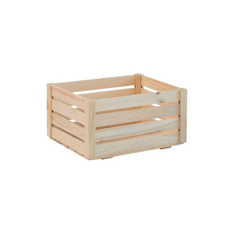 Caisse de rangement - Pin - 30 x 22 x 16 cm - ASTIGARRAGA - Rangement de la maison / meuble d'appoint - DE-167569