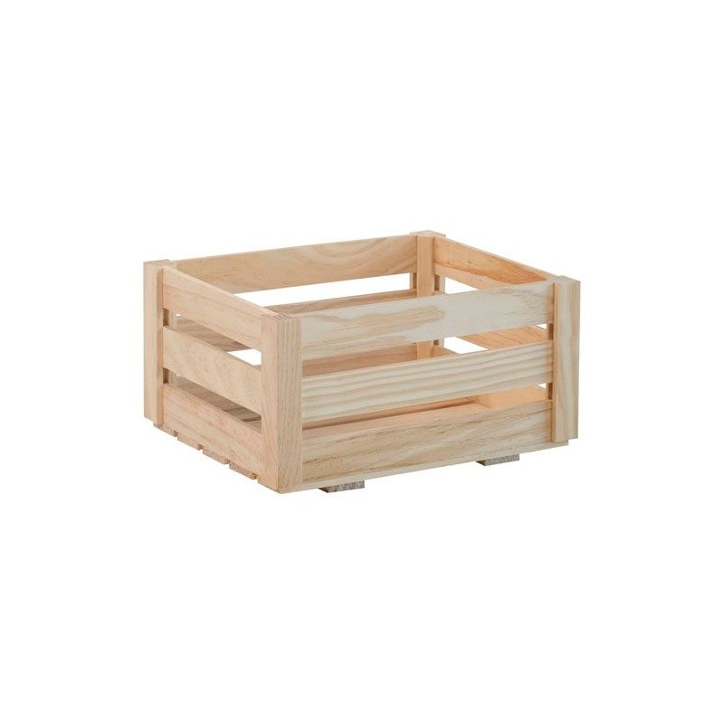 Caisse de rangement - Pin - 25 x 19 x 13 cm - ASTIGARRAGA - Rangement de la maison / meuble d'appoint - DE-168062