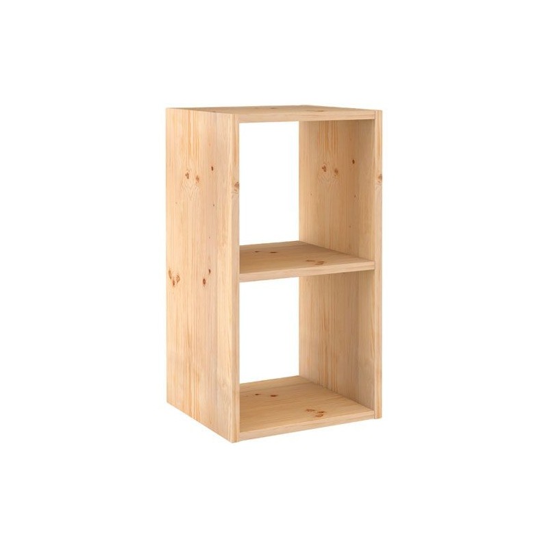 Module de rangement / 2 cases - Pin - 70.8 x 36.2 x 33 cm - ASTIGARRAGA - Rangement de la maison / meuble d'appoint - DE-617076