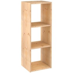 Module de rangement / 3 cases - Pin - 105.4 x 36.2 x 33 cm - ASTIGARRAGA - Rangement de la maison / meuble d'appoint - DE-617084