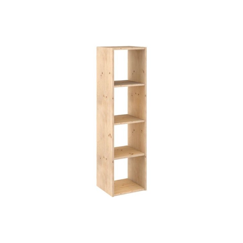 Module de rangement / 4 cases - Pin - 140 x 36.2 x 33 cm - ASTIGARRAGA - Rangement de la maison / meuble d'appoint - DE-617167