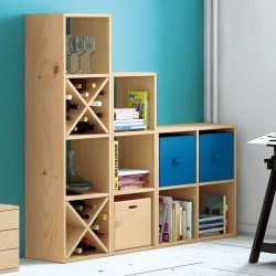 Module de rangement / 2 x 2 cases - Pin - 70.8 x 70.8 x 33 cm - ASTIGARRAGA - Rangement de la maison / meuble d'appoint - DE-...