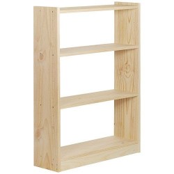 Bibliothèque / 4 tablettes - Pin - 120.7 x 80 x 25 cm - ASTIGARRAGA - Rangement de la maison / meuble d'appoint - DE-465006