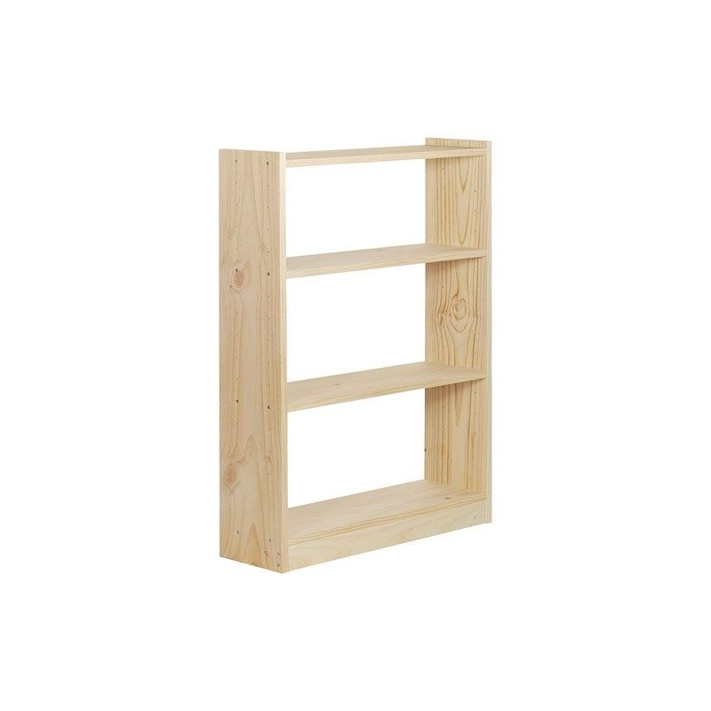 Bibliothèque / 4 tablettes - Pin - 120.7 x 80 x 25 cm - ASTIGARRAGA - Rangement de la maison / meuble d'appoint - DE-465006