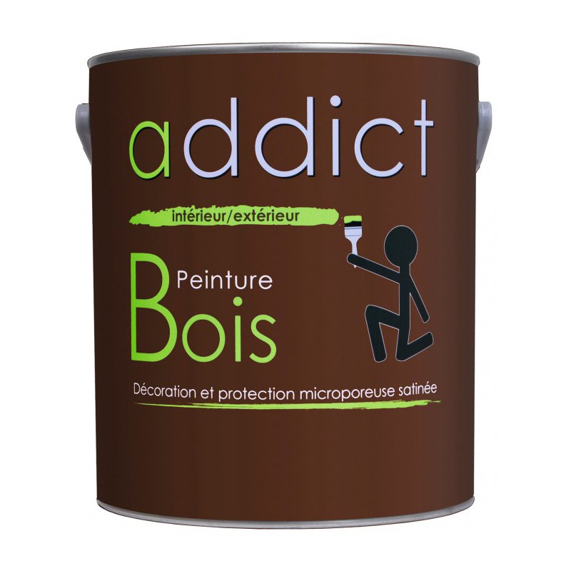 Peinture Bois - Blanc - 2.5 L - ADDICT - Peintures - BR-750457