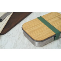 Lunchbox - 900 ml - Inox / Bambou - Olive - BLACK + BLUM - Conservation / Boite / Emballage - DE-529595