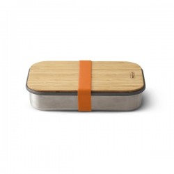 Lunchbox - 900 ml - Inox / Bambou - Orange - BLACK + BLUM - Conservation / Boite / Emballage - DE-529579