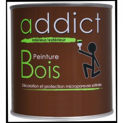 Peinture Bois - Brun - 500 ml - ADDICT - Peintures - BR-750448