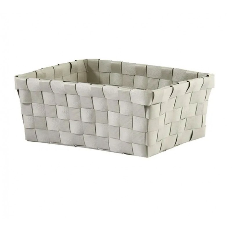 Panier de rangement - Tressé - Taupe - 19 x 8 x 14 cm - MSV - Accessoires salle de bain - DE-519471