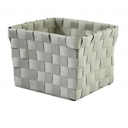 Panier de rangement - Tressé - Taupe - 14 x 9 x 14 cm - MSV - Accessoires salle de bain - DE-519448