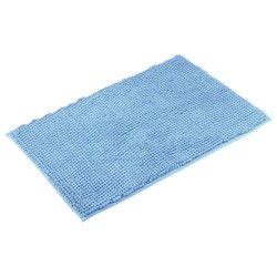 Tapis de bain - Chenille - Bleu - 50 x 80 cm - FRANDIS - Tapis - DE-219972