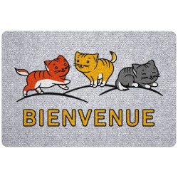 Tapis d'entrée - Greyflock - Chats - 40 x 60 cm - ID MAT - Tapis - DE-532474