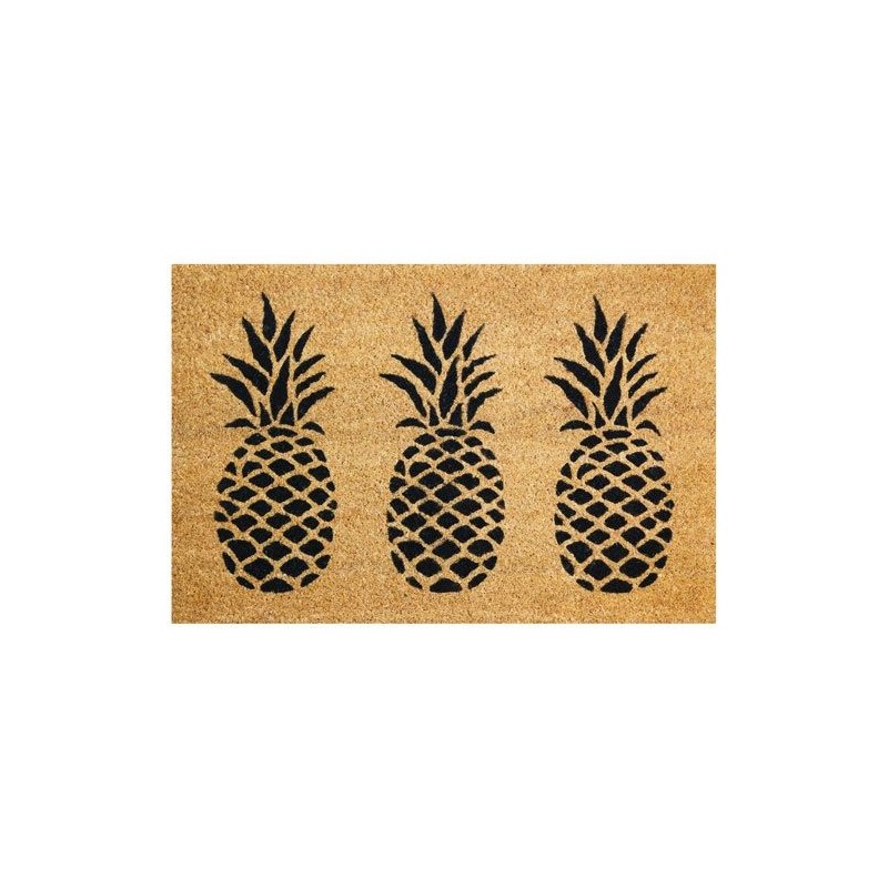 Tapis d'entrée - Coco Naturel - Ananas - 40 x 60 cm - ID MAT - Tapis - DE-532409