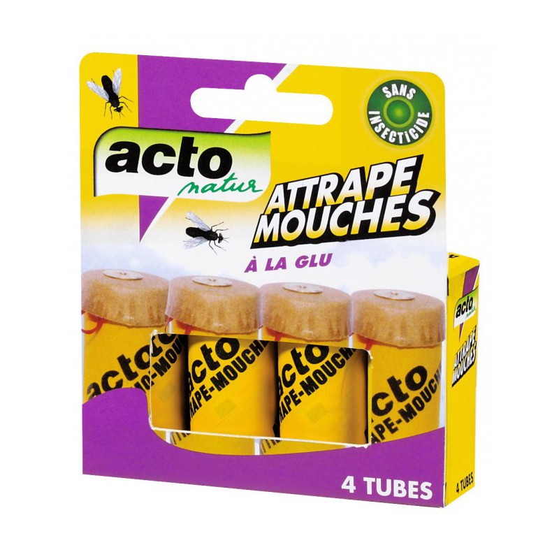 Attrape mouches - Glu - 4 Tubes - ACTO - Insectes volants - BR-620270