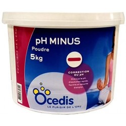 Équilibre du pH - pH Minus en poudre - 5 Kg - OCEDIS - Traitement / réparation piscine - 515000050