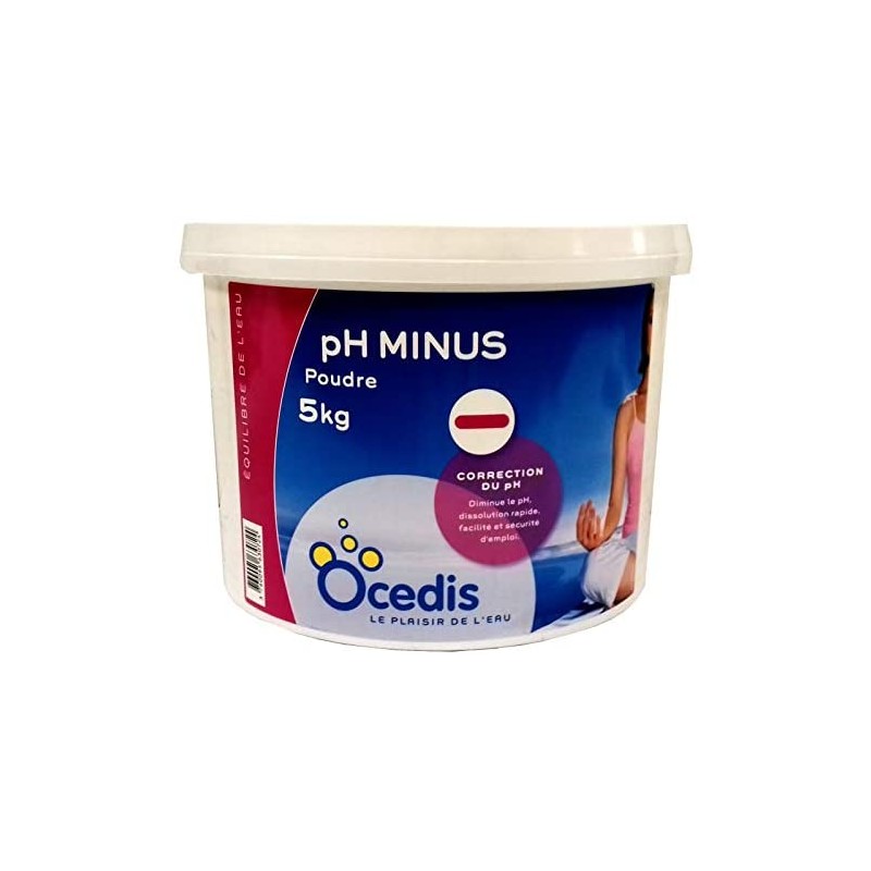 Équilibre du pH - pH Minus en poudre - 5 Kg - OCEDIS - Traitement / réparation piscine - 515000050