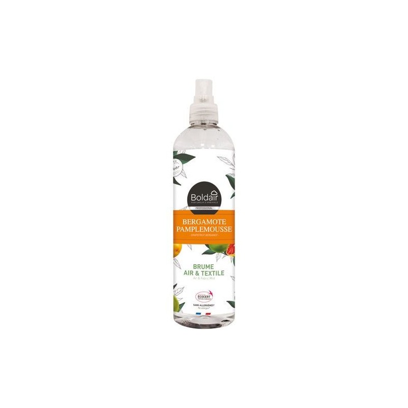 Brume parfumée - Air / Textiles - Pamplemousse / Bergamote - 400 ml - BOLDAIR - Parfum d'intérieur - DE-574328