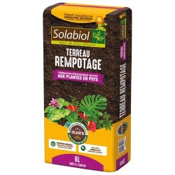 Terreau de rempotage - Plantes en pot - 6 L - SOLABIOL - Terreau - DE-306571