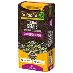 Terreau de semis - Plantes en pot - 6 L - SOLABIOL - Terreau - DE-306556