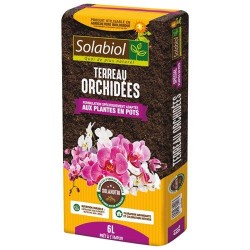 Terreau pour Orchidées - Plantes en pot - 6 L - SOLABIOL - Terreau - DE-305988