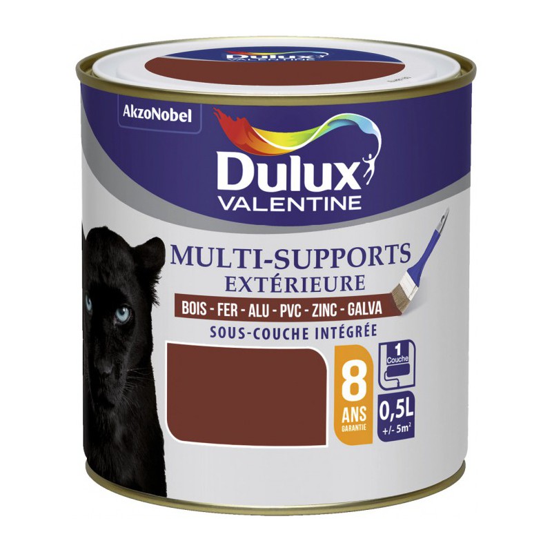 Peinture multi-supports extérieure - Satin - 0.5 L - Ton bois - DULUX VALENTINE - Peintures - DE-727966D