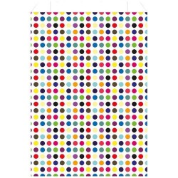 Sachet cadeau - Pois multicolores - 27 X 45 cm - PAPETERIES DU POITOU - Bazar - DE-578568