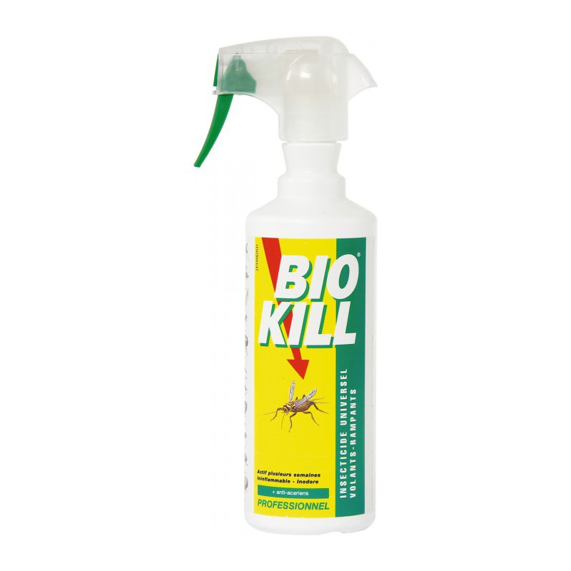 Insecticide universel Biokill 500 ml - Tous Insectes - SPADO - Insectes rampants - BR-013429