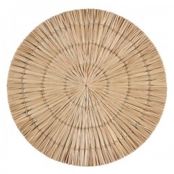 Lot de 6 sets de table - Rotin - Naturel - Paros - D. 38 cm - OGO - Set de table - DE-570954