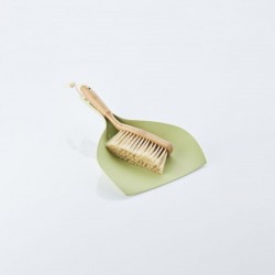 Balayette + pelle - Bambou / Matière synthétique recyclée - POINT VIRGULE - Brosse / Balayette à main - DE-500489