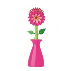 Brosse vaisselle + support - Flower Power - VIGAR - Entretien de la vaisselle - DE-676676