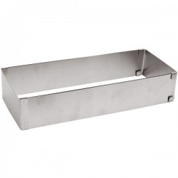 Cadre rectangle extensible - 25 / 48 cm - Inox - SCRAPCOOKING - Accessoires de patisserie - DE-552225