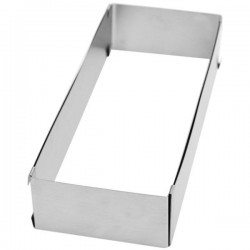 Cadre rectangle extensible - 25 / 48 cm - Inox - SCRAPCOOKING - Accessoires de patisserie - DE-552225