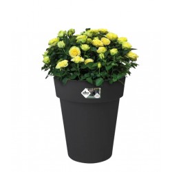 Pot haut - Top Planter - H. 40.6 cm - Noir - ELHO - Pots ronds - DE-404153