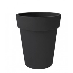 Pot haut - Top Planter - H. 40.6 cm - Noir - ELHO - Pots ronds - DE-404153