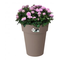 Pot haut - Top Planter - H. 40.6 cm - Taupe - ELHO - Pots ronds - DE-408567