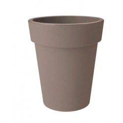 Pot haut - Top Planter - H. 40.6 cm - Taupe - ELHO - Pots ronds - DE-408567