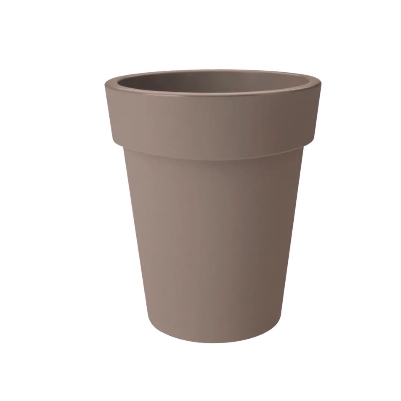 Pot haut - Top Planter - H. 40.6 cm - Taupe - ELHO - Pots ronds - DE-408567